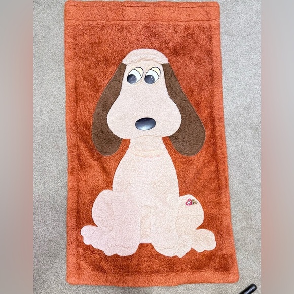 1986 Tonka Pound Puppy Wall Hanging Olefin / Acrylic Very Rare 36" X 20" Fuzzy - Picture 1 of 14